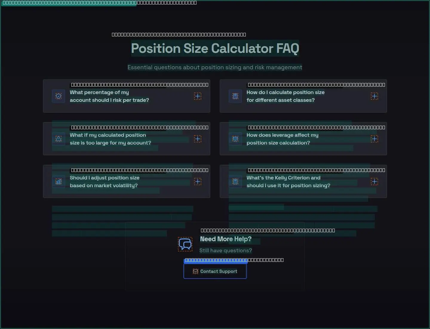 faq, its anatomy