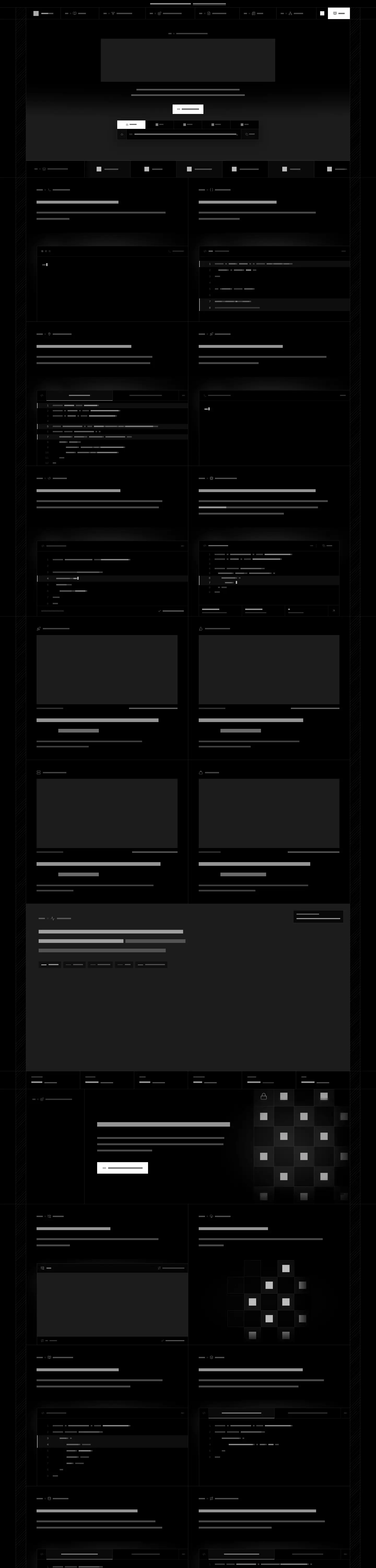 Desktop layout of farmjs.dev, content removed