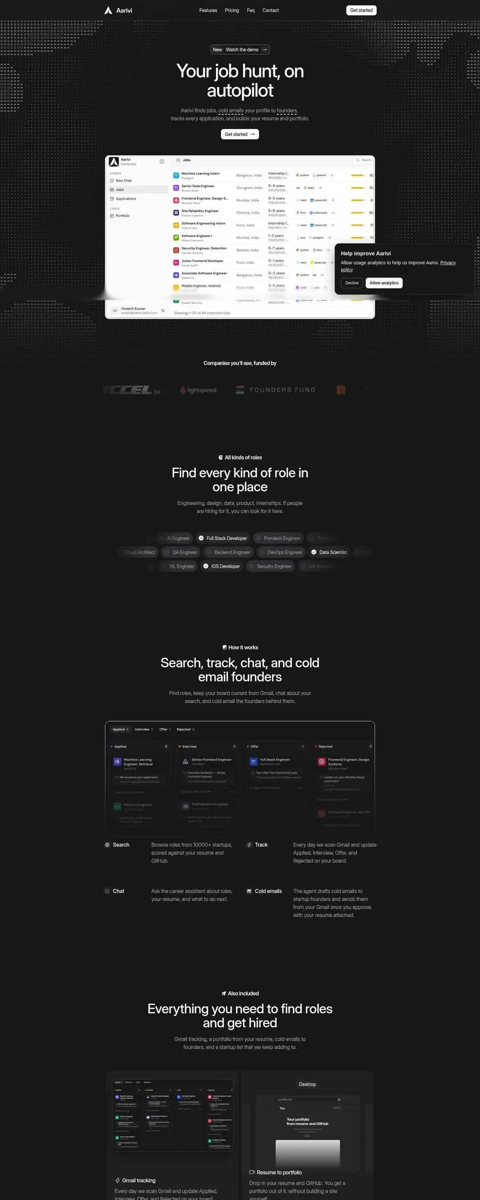 The whole page