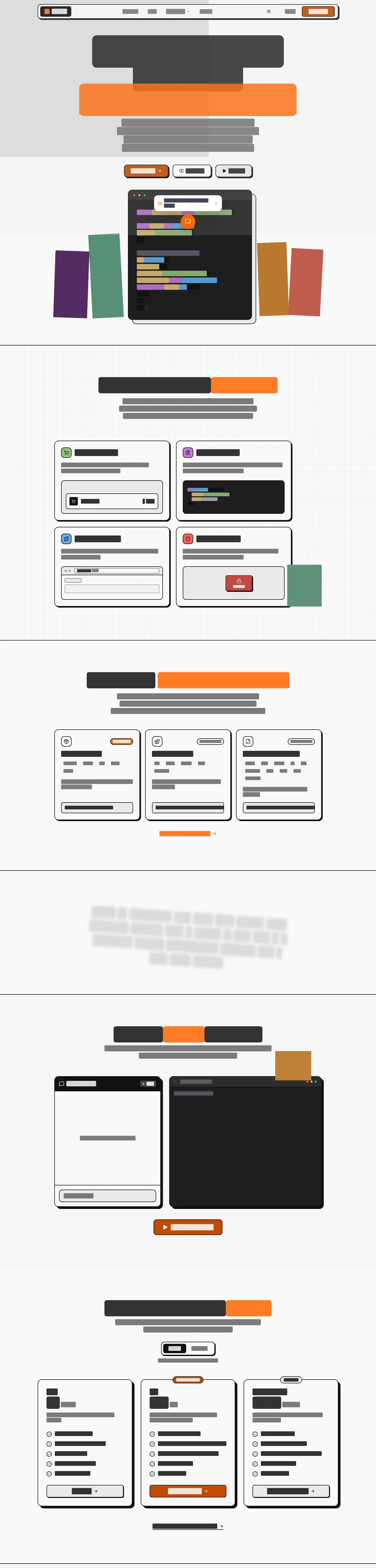 Desktop layout of voxide.app, content removed