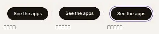 button: rest, hover, focus