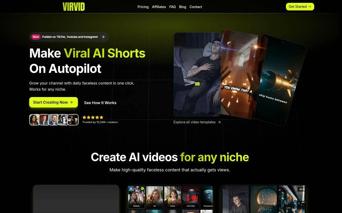 virvid.ai: div, as the page shows it