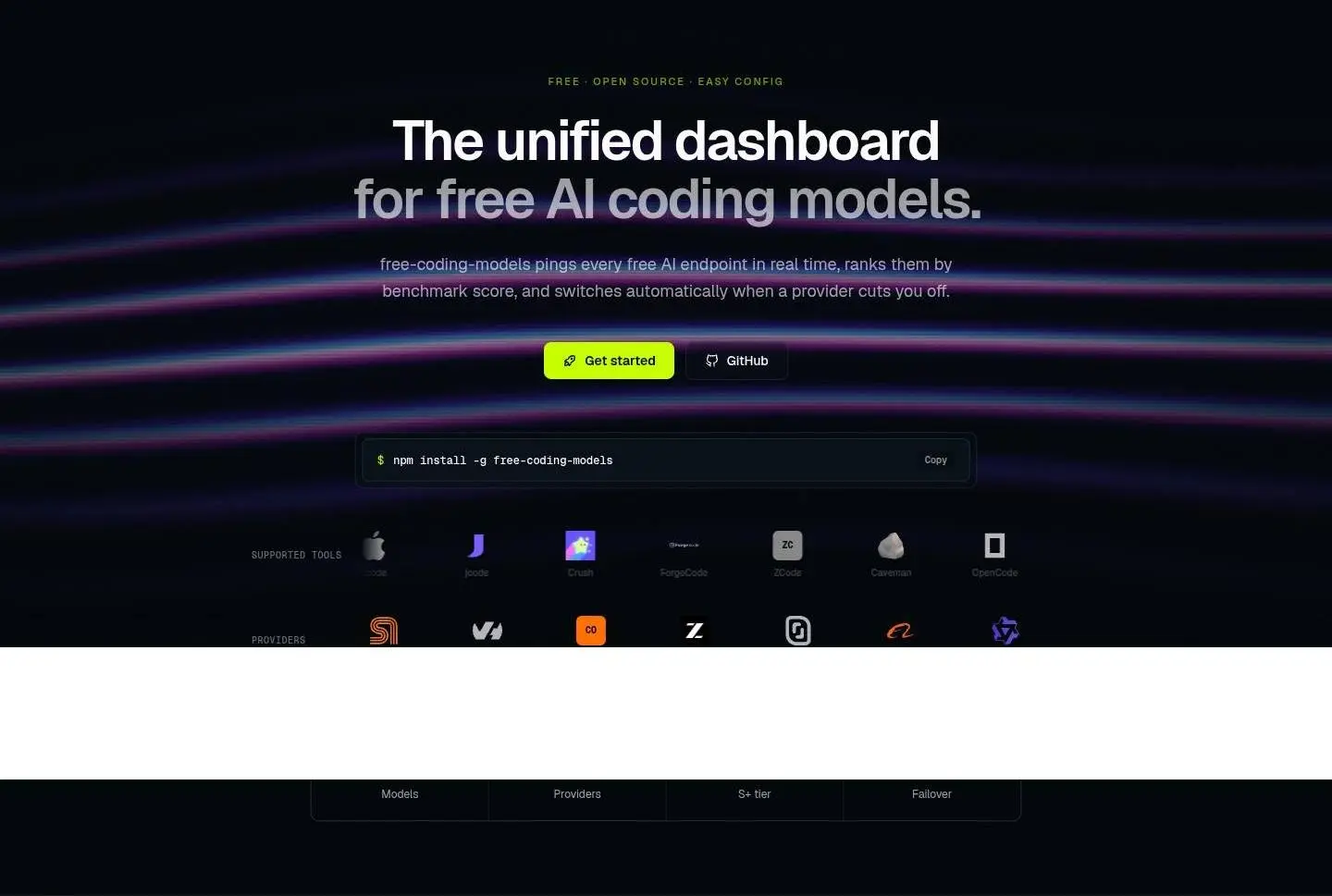 freecodingmodels.vercel.app: section, as the page shows it