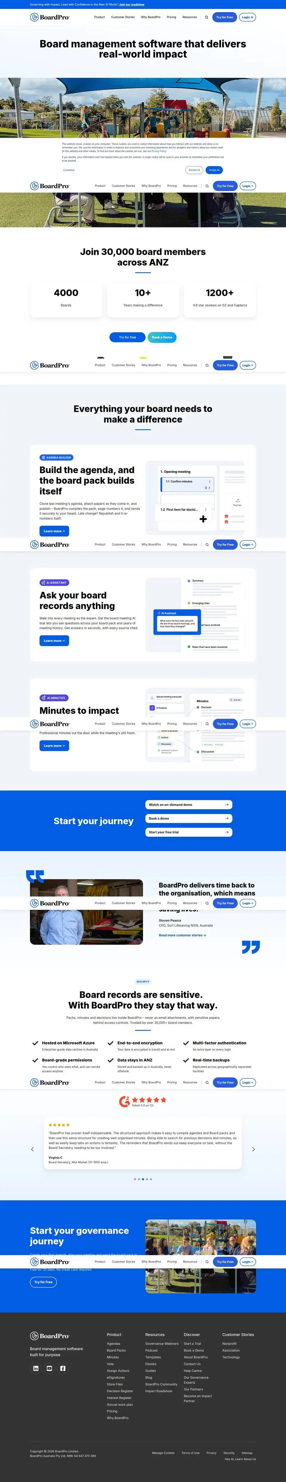 The whole page