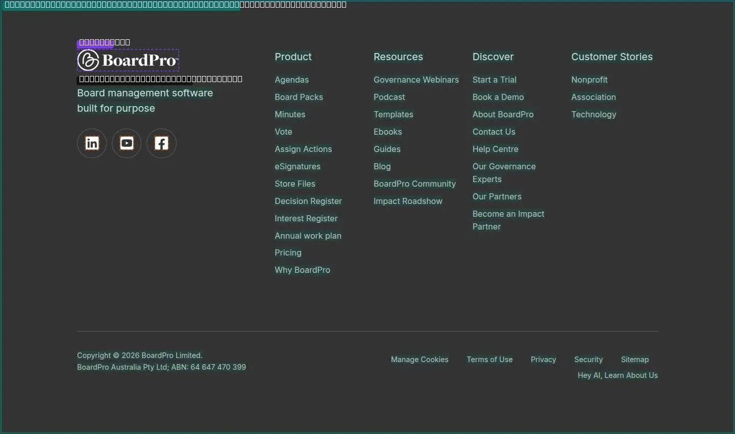footer, its anatomy