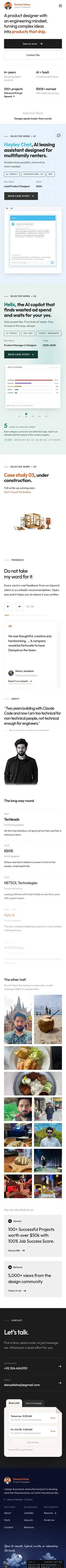 The whole page on a phone
