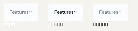 button: rest, hover, focus