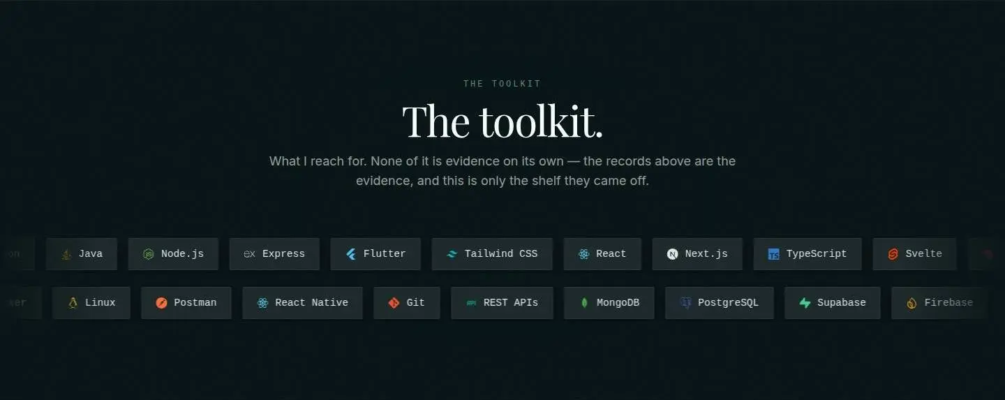 toolkit, as the page shows it