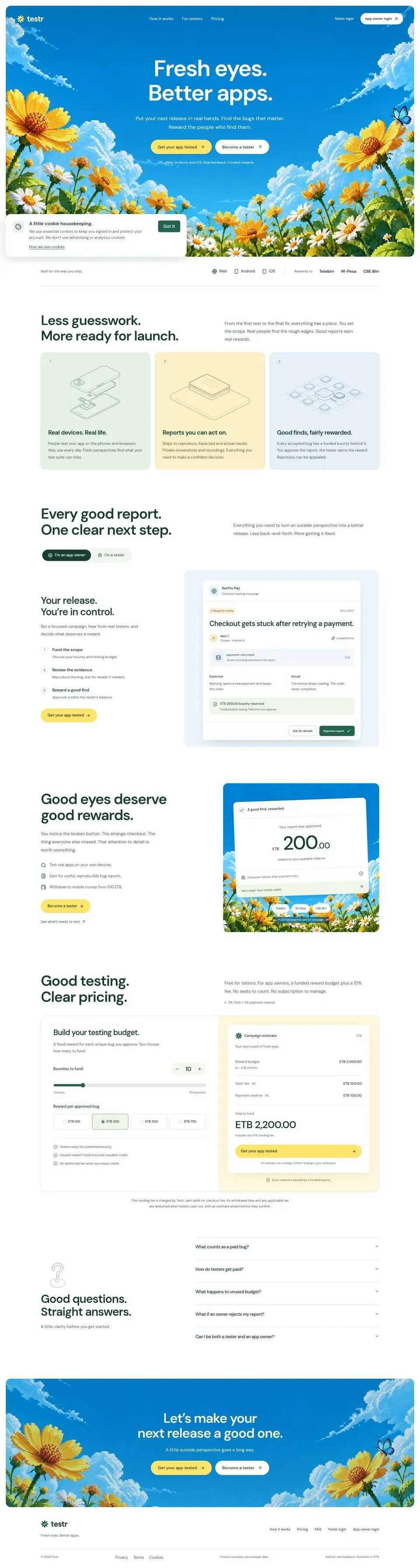 The whole page