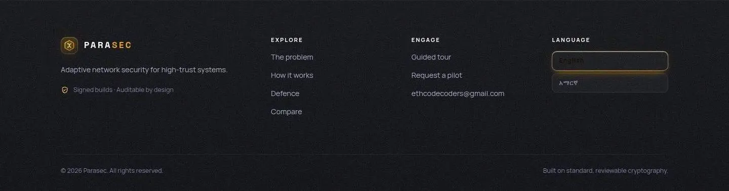 footer, as the page shows it