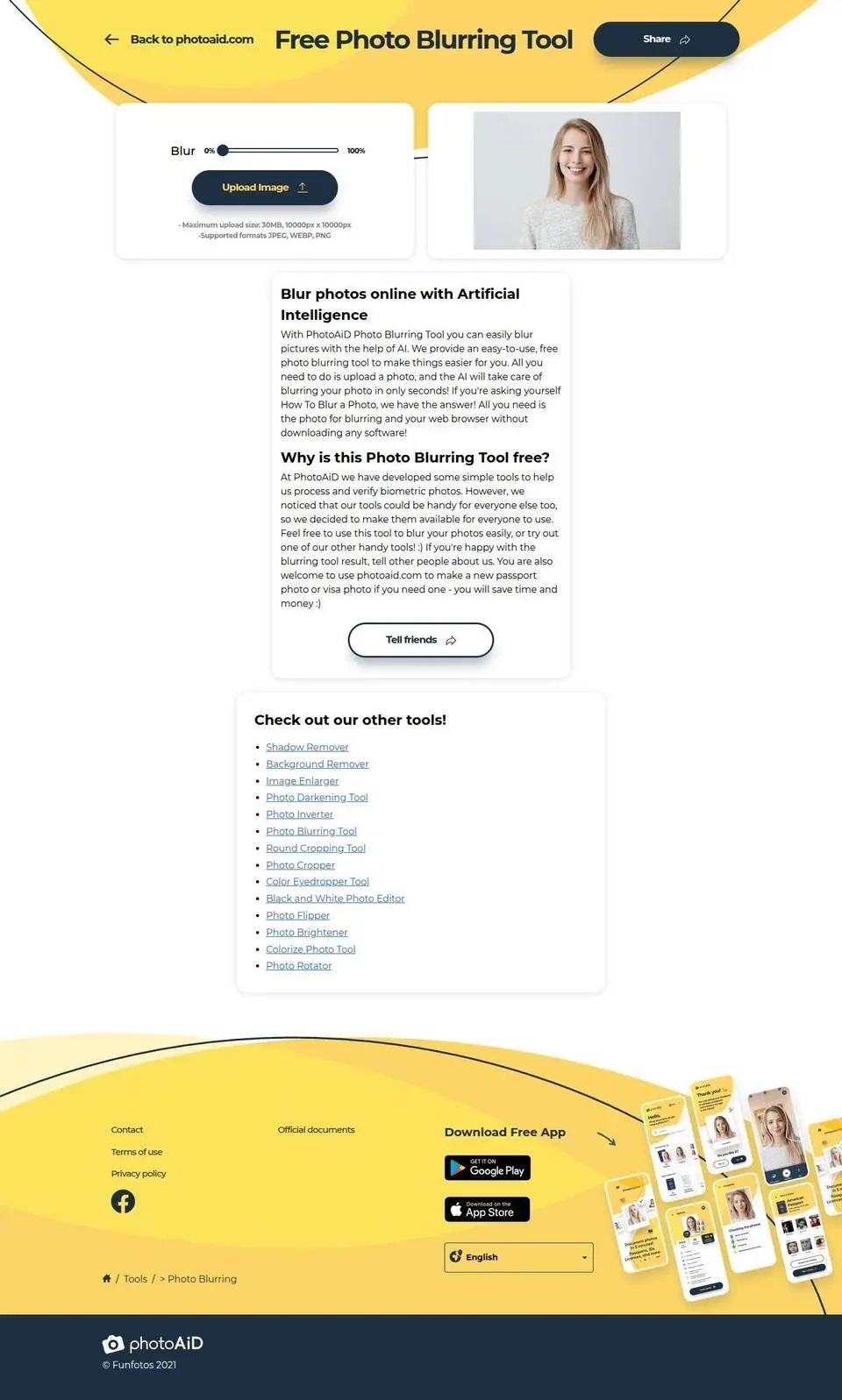 The whole page