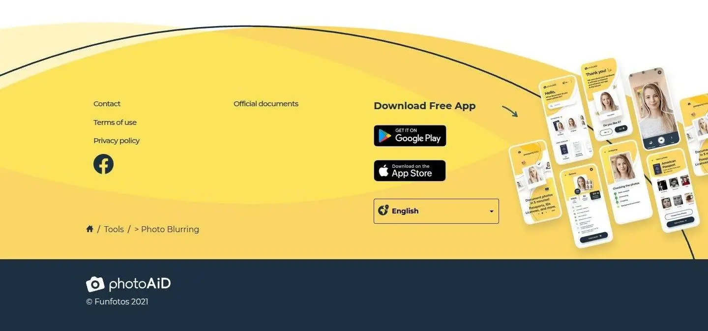 footer, as the page shows it