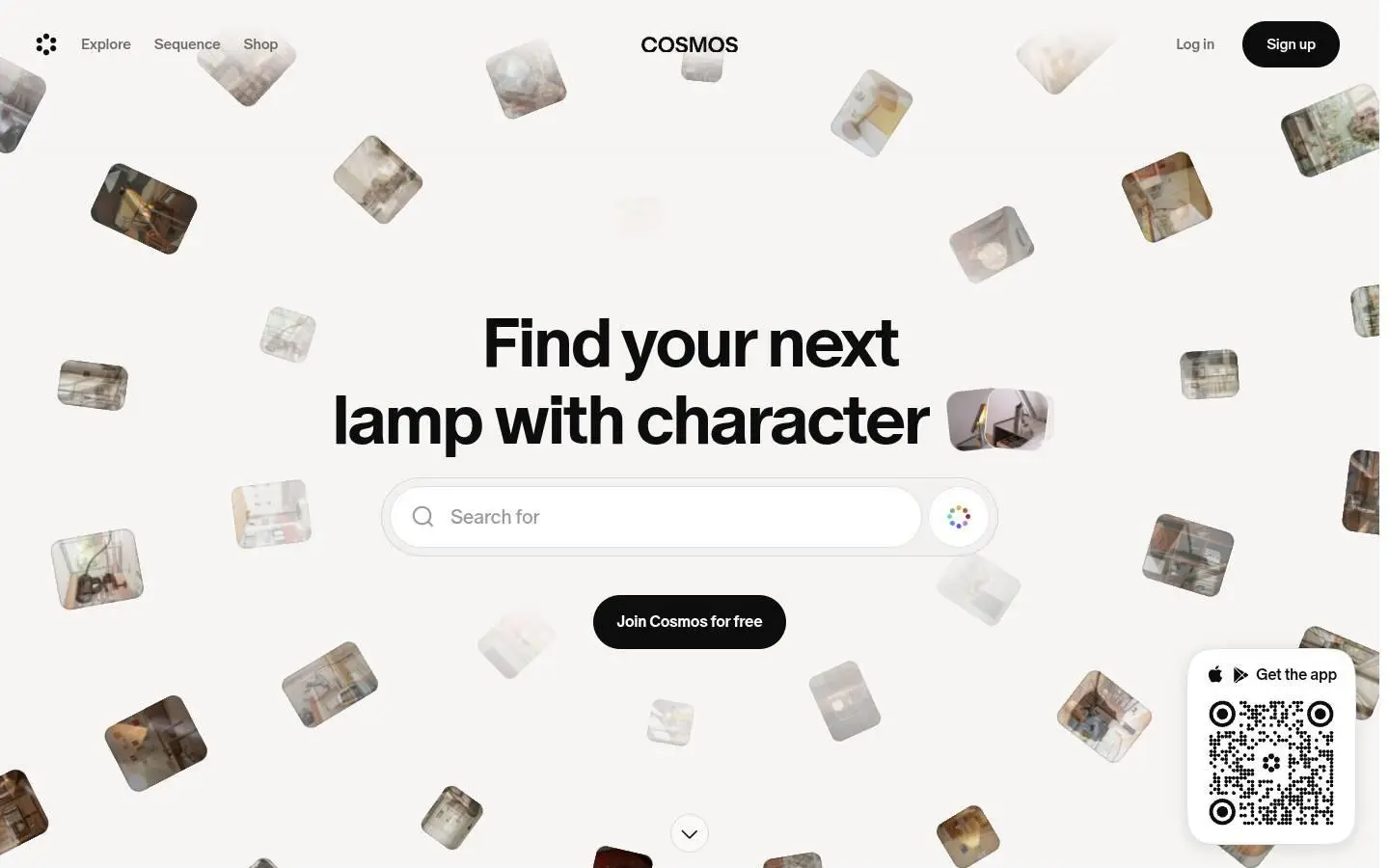 cosmos.so: header, as the page shows it