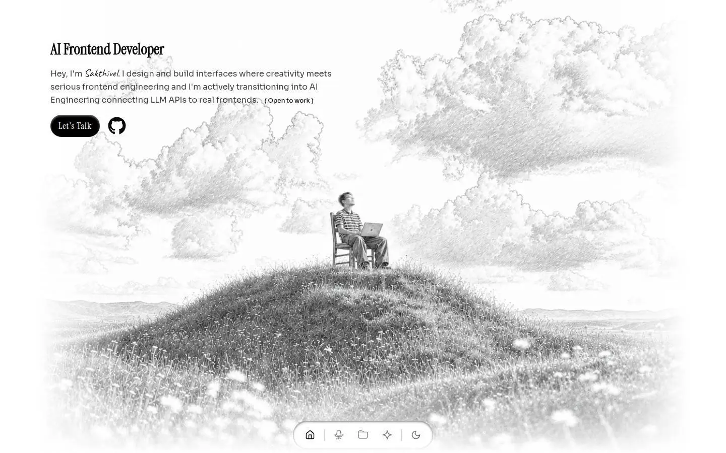 sakthi-portfolio-mauve.vercel.app: div, as the page shows it