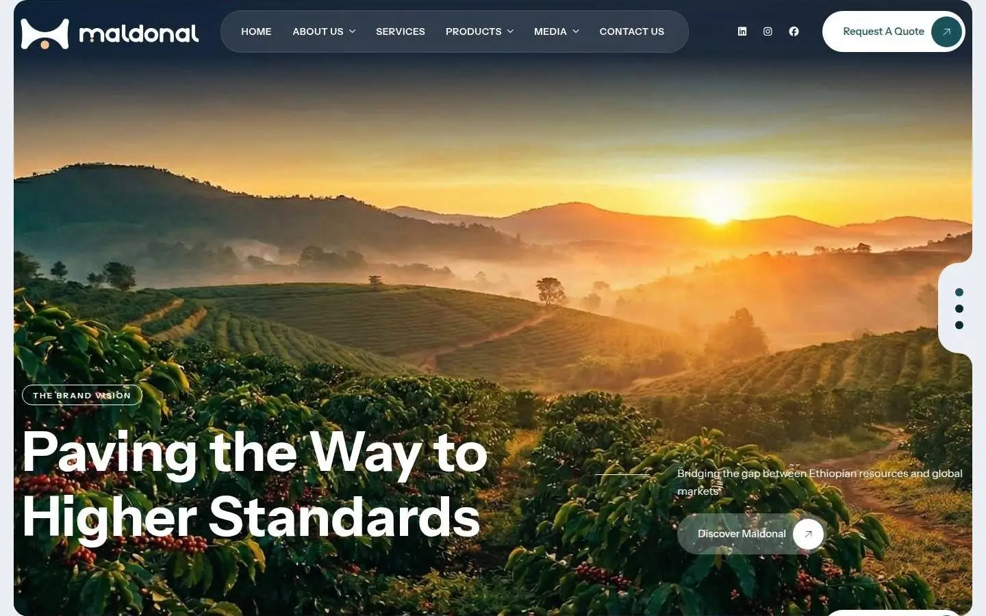 maldonal.com: header, as the page shows it