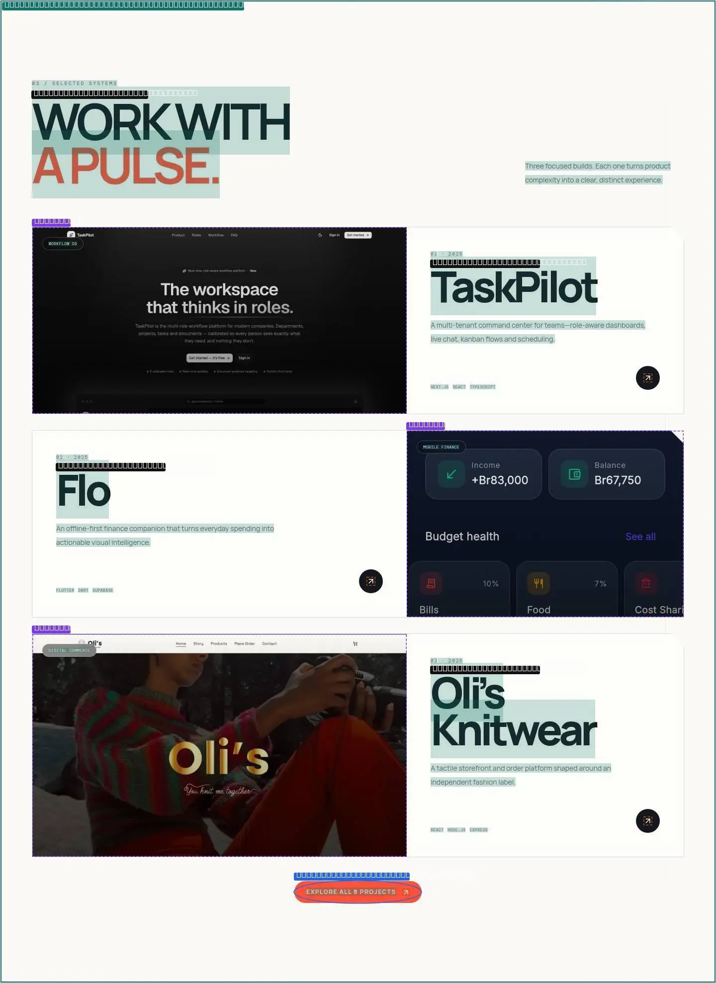 projects, its anatomy
