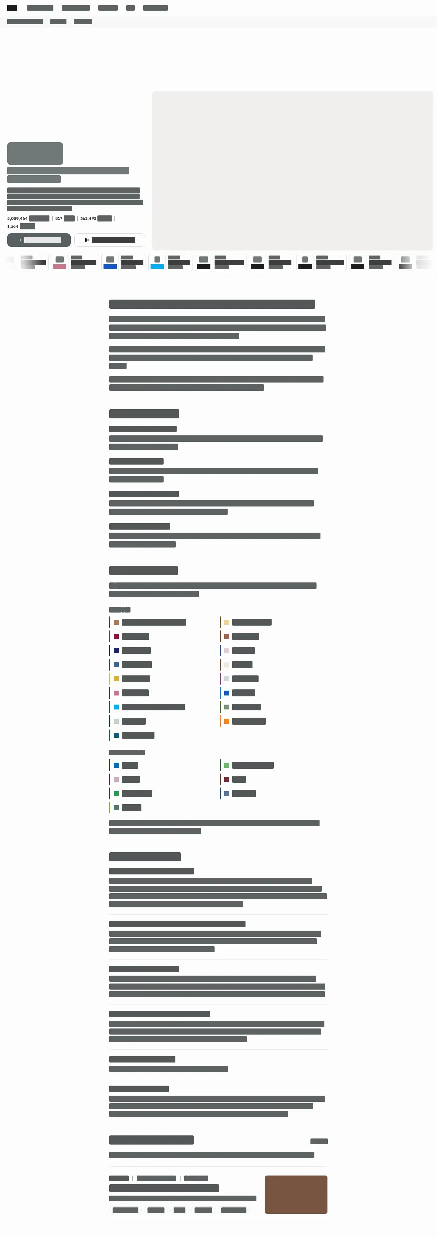 Desktop layout of odit.et, content removed
