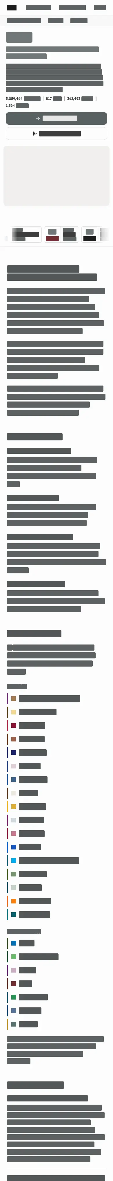 Phone layout of odit.et, content removed
