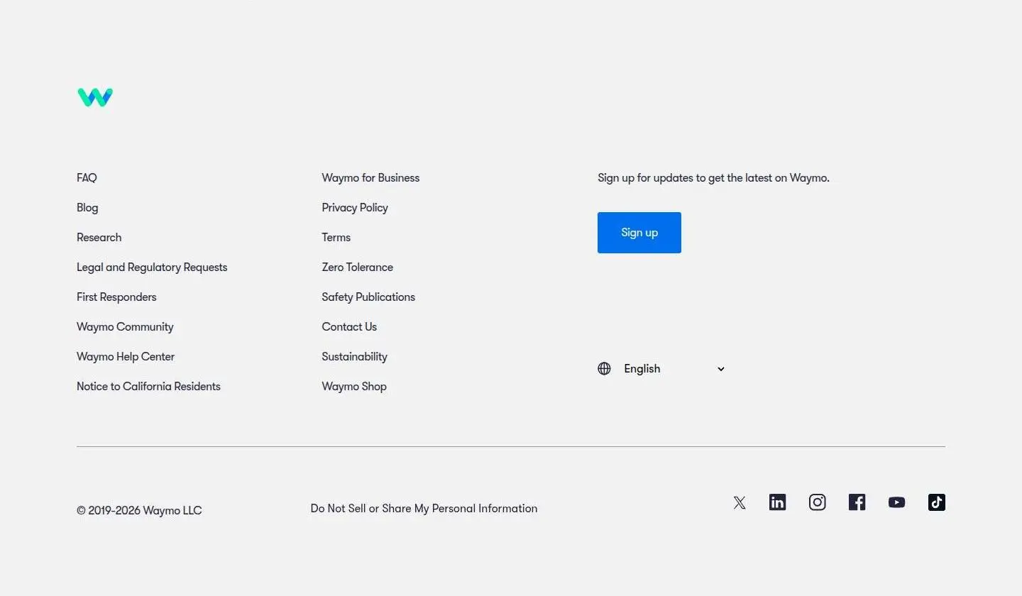 footer, as the page shows it