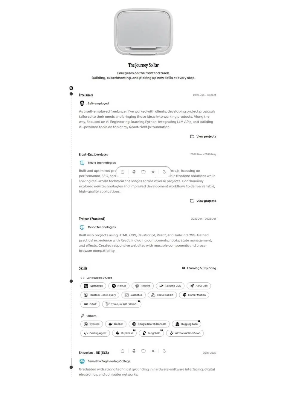 The whole page