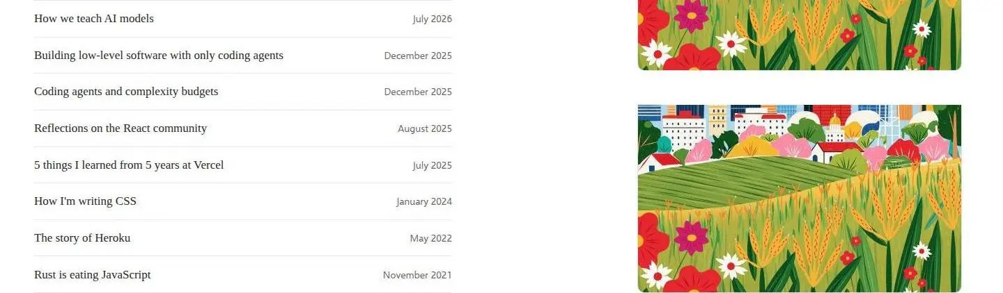 leerob.com: blog, as the page shows it