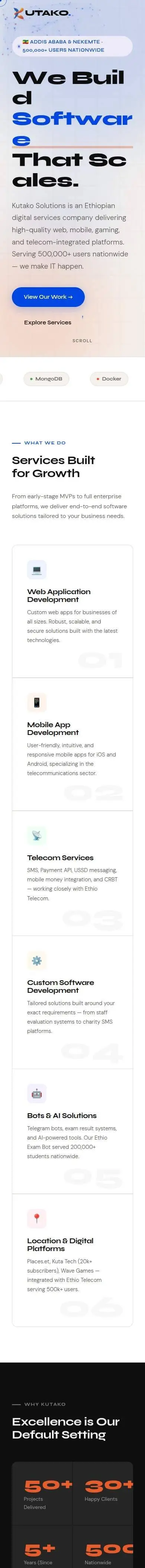 The whole page on a phone
