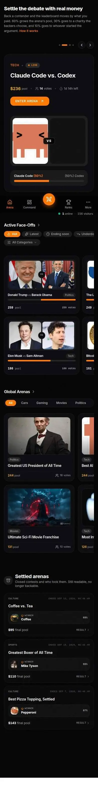 The whole page on a phone