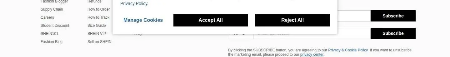 footer, as the page shows it