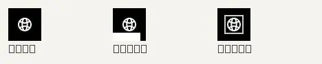 button: rest, hover, focus