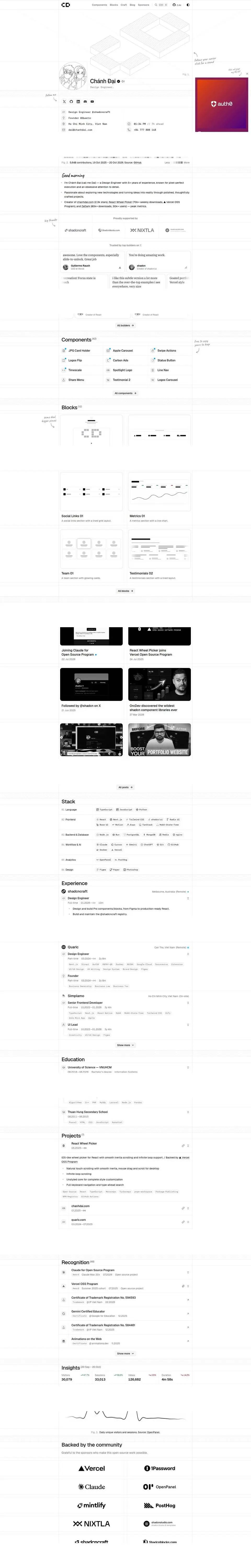 The whole page