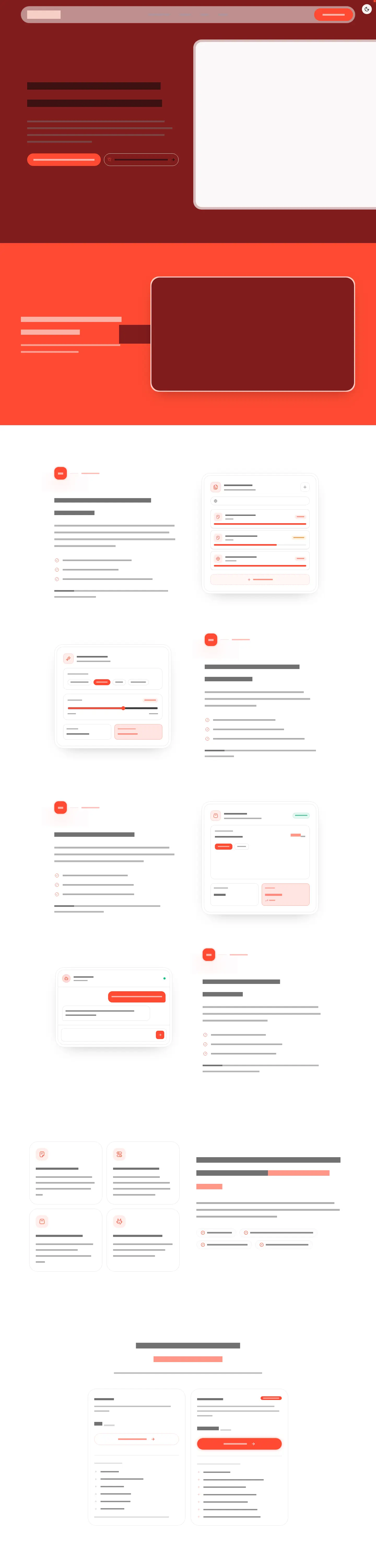 Desktop layout of roggy.site, content removed