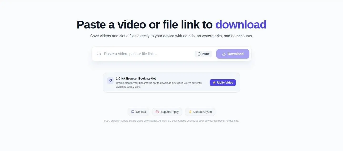 ripify.co: div, as the page shows it