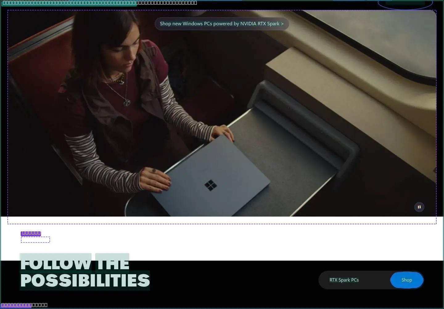 microsoft.com: hero, its anatomy