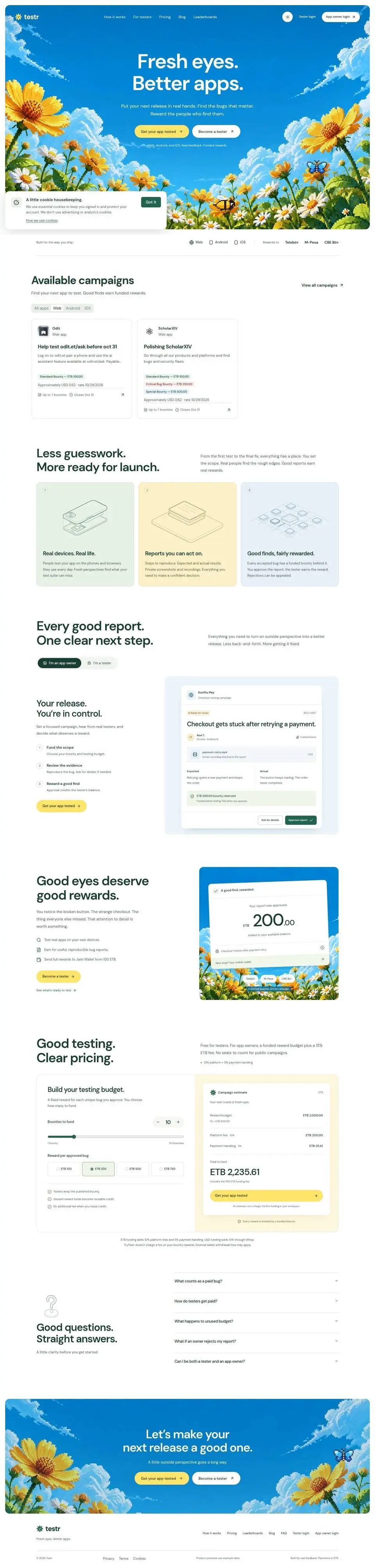 The whole page