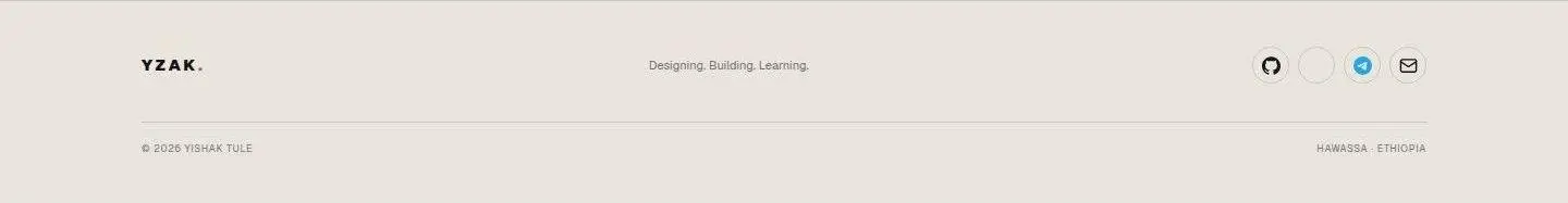 footer, as the page shows it