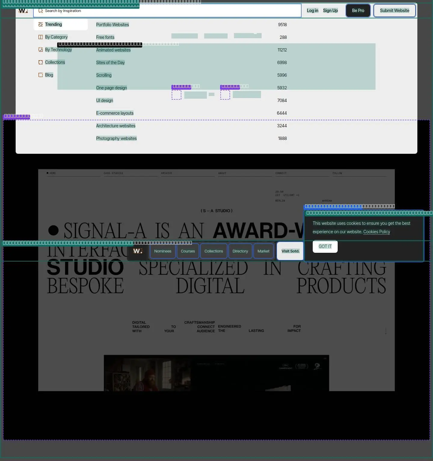 awwwards.com: sotd, its anatomy