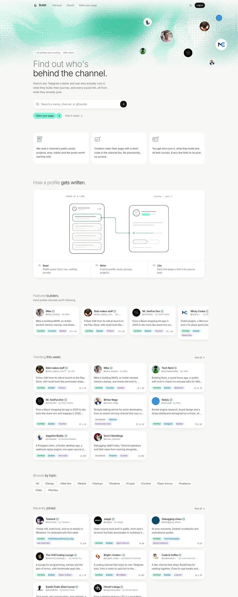 The whole page