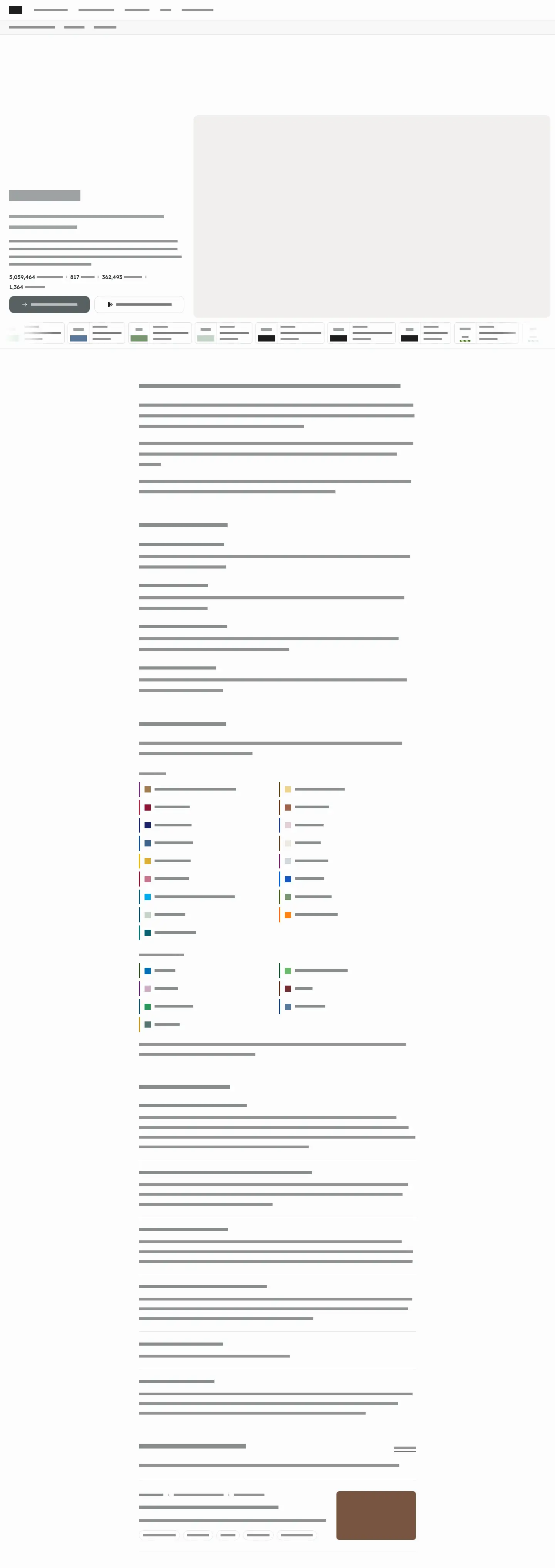 Desktop layout of odit.et, content removed