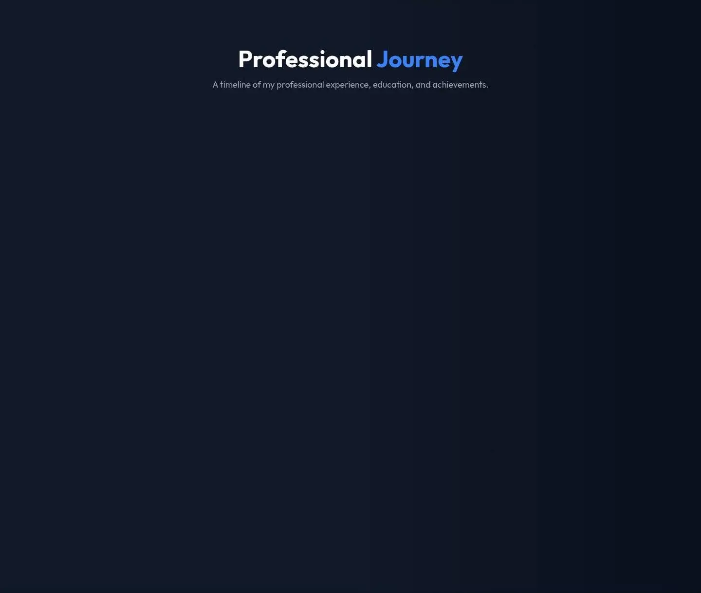 experience, as the page shows it