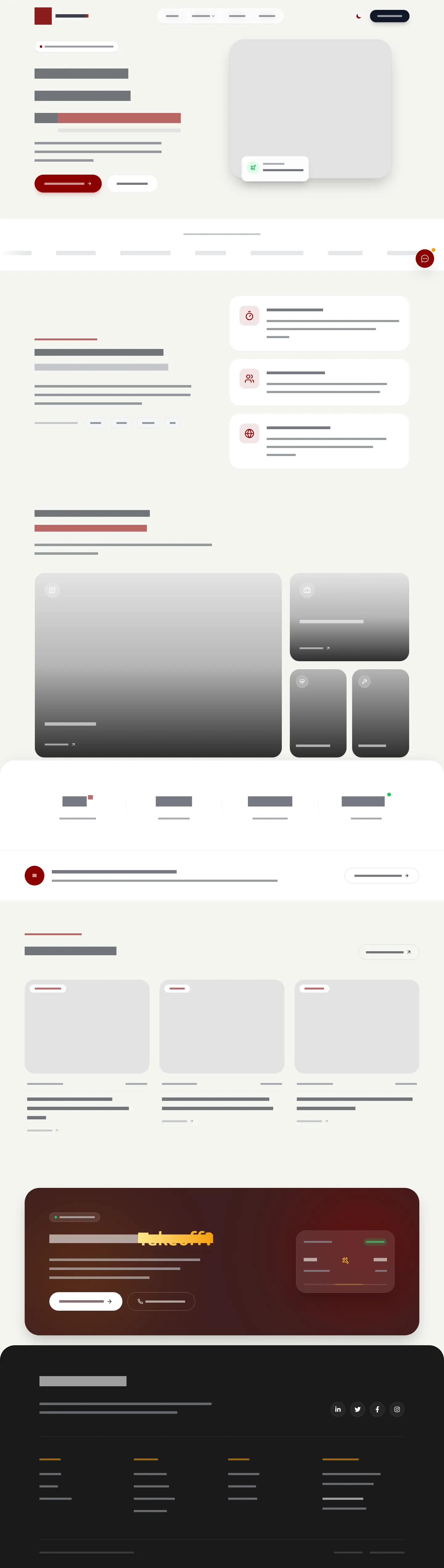 Desktop layout of krimson-aviation.vercel.app, content removed