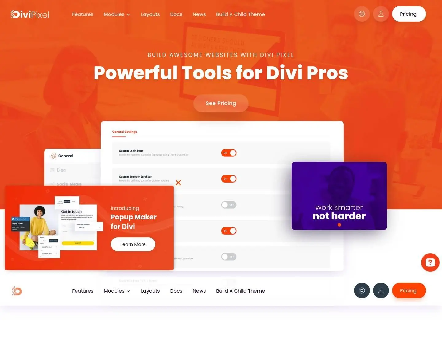 footer, as the page shows it