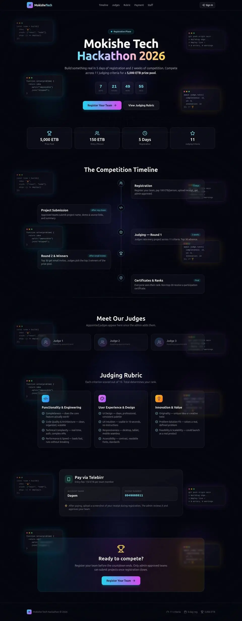 The whole page