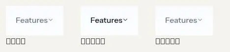 button: rest, hover, focus