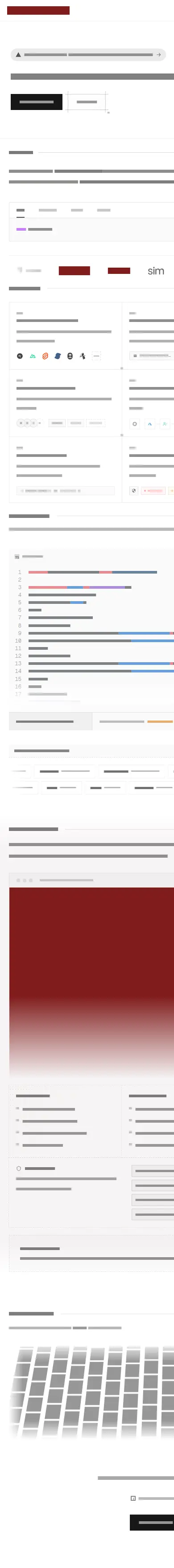 Phone layout of better-auth.com, content removed