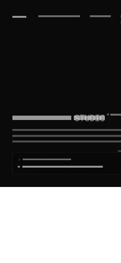 Phone layout of better-auth.studio, content removed